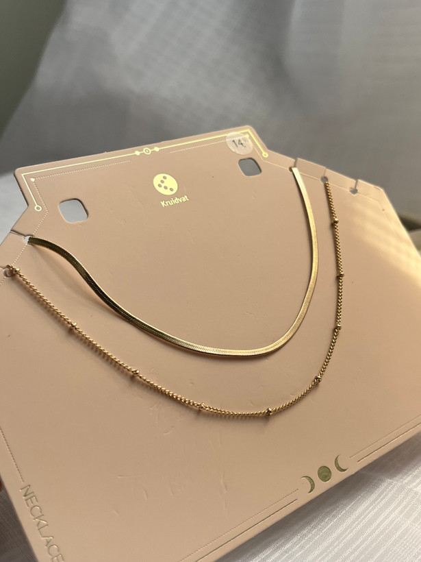 گردنبند زنانه مینیمال تابستونی ۳ لاین